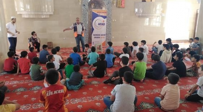 AFAD'dan Yaz Kur'an Kursu Öğrencilerine Seminer