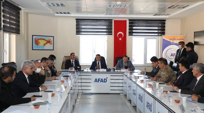 Bitlis'te AFAD Ekibi Kış Tedbirlerindeki Önlemler İçin Toplantı Düzenledi