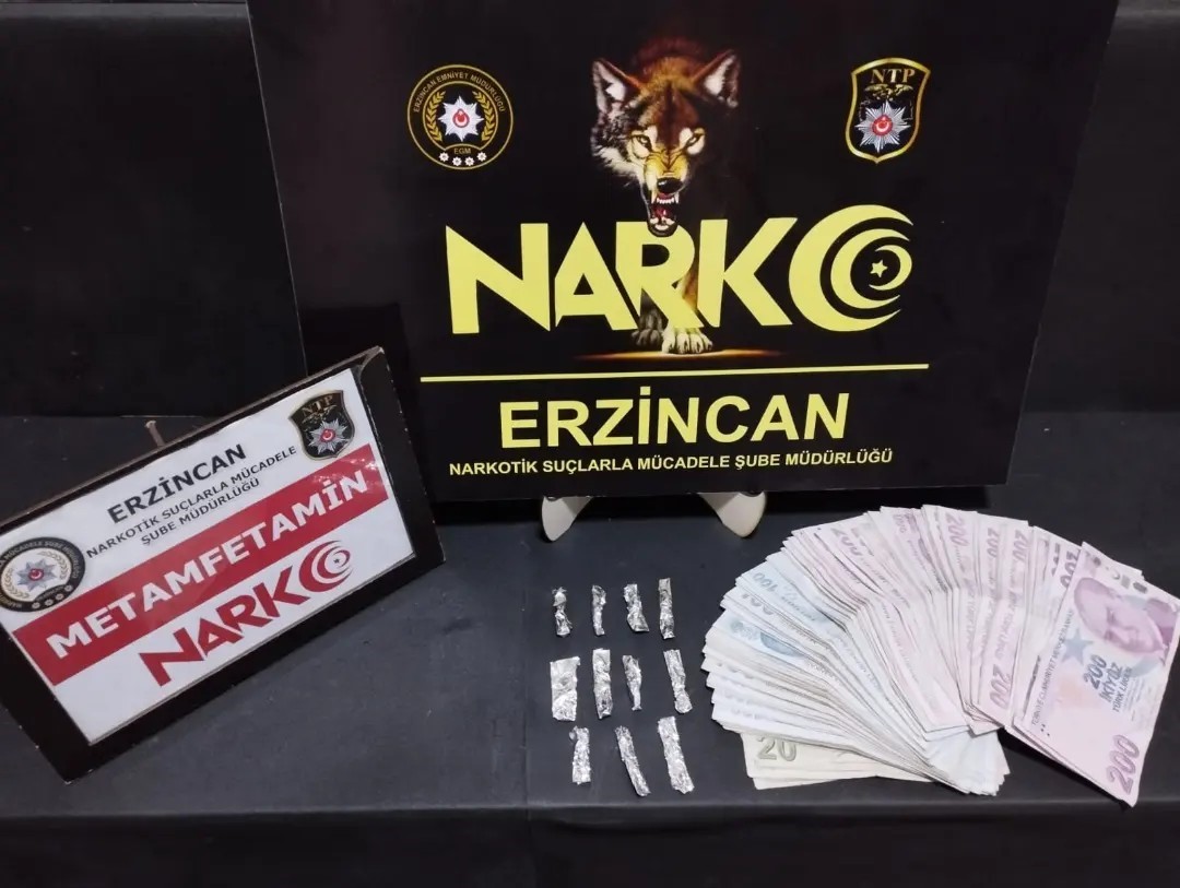 Erzincan'daki uyuşturucu operasyonunda 1 kişi tutuklandı